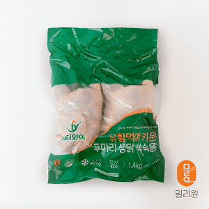 밀리원 유황먹여 키운 두마리 생닭 백숙용(냉장) 1.4kg